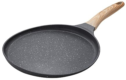 TOBEOME SartéN Antiadherente para Crepes, SartéN Dosa con Revestimiento de Granito para Cocinar, SartéN para Tortillas, Tortillas, Panqueques