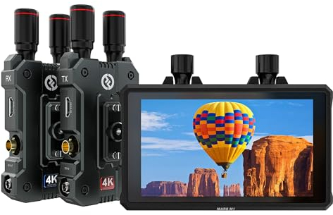 Hollyland 4K Video Transmit di famiglia - Ricevitore Trasmettitore Wireless Mars 4K(TX&RX) e Trasmettitore/Ricevitore/Monitor Wireless Potenziato Mars M1 (1 set)