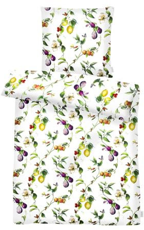 APELT Original-Bettwäsche mit außergewöhnlichem Design in seidig weicher Satin Qualität | Modell: Limone | Größe: Standard (140x200/70x90)