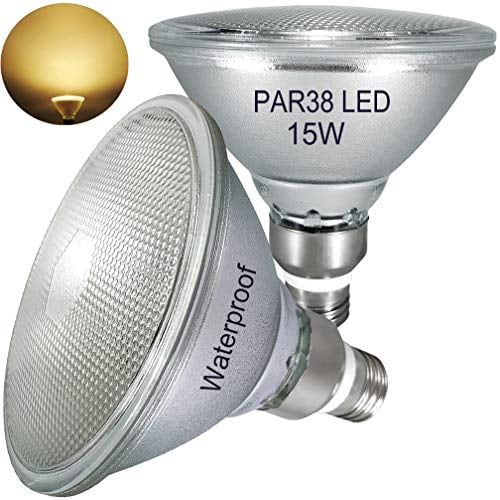 Hohe Helligkeit 25W PAR38 LED warmweiß,Wasserdicht,Glas Reflektor E27 LED PAR38 Lampen(Ersetzt 200W-250W Halogenlampe),Innen- und Außenbereich,warmweiss,Nicht Dimmbarfür,Flimmerfrei Strahler,2er Pack