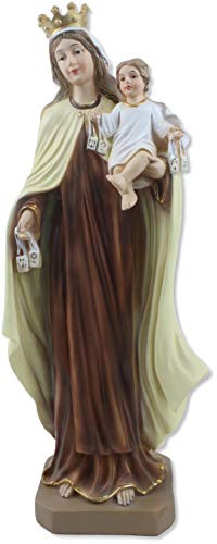 Proposte Religiose Statue Unserer Lieben Frau vom Karmel oder Madonna vom Carmine aus Harz - 30 cm