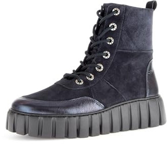 Gabor Damen Schnürstiefeletten, Frauen Stiefeletten,Chukka Boots,schnürboots,Boots,Stiefel,Bootee,Booties,Ocean (Micro),40 EU / 6.5 UK
