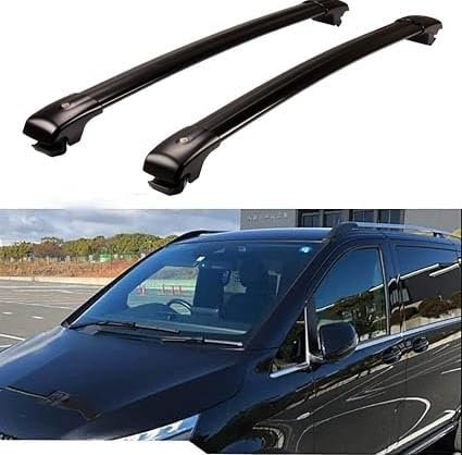 DTGTEX FahrradträGer fur Benz Viano VITO W447 2014-2017 2018 2019 2020 5 Door, RelingträGer Offene Seitenschiene Aluminium FahrradträGer Dachboxen Oder Als Skihalter.