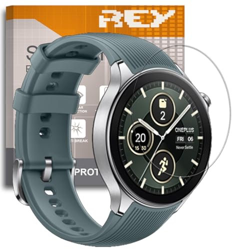 REY 6X Protector de Pantalla para ONEPLUS Watch 2 - Watch 2R, (Pack 6)