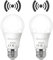 Vanpus Motion Sensor Light Bulb, E27 LED Light Bulb, Auto On/Off Radar Sensing Bulb, 9W Warm White (2700k),Dusk to Dawn Light Bulbs, Garages, Corridors, Courtyards, etc (2 Pack)