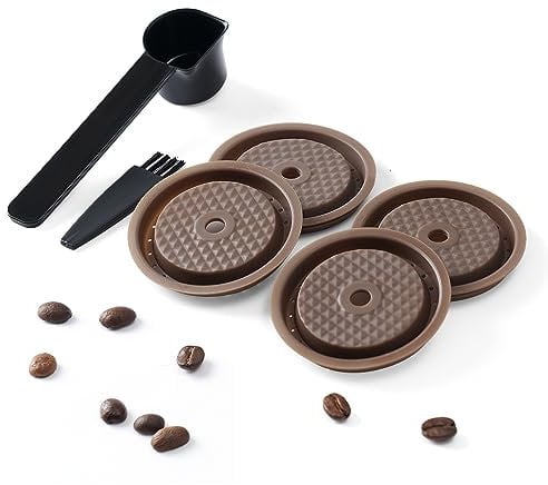 Tapa de cápsula de café reutilizable para cápsulas de café original VertuolineCoffee Pod BENFUCHEN tapas de silicona de grado alimenticio, filtro reutilizable y recargable, compatible con N Espresso,