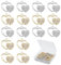 SUPERFINDINGS 40 Stück 2 Farben Strass Herzanhänger Aus Legierung Diamant Charms Links Liebesform Gold Silber Skelettanhänger Für DIY Basteln Armband Schmuckherstellung