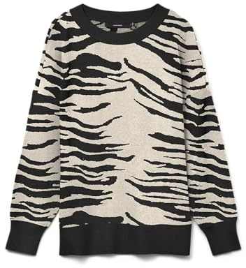 VERO MODA Vmnancy Ls O-Neck Long Pullover Boo Rep
