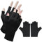 MEXRUMI 1 Paar Uv Handschuhe Nägel, 20 X 8 Cm Fingerlose Handschuhe Damen Uv Handschuhe Für Frauen Maniküre Handschuhe Anti-Uv Schutz Für Nagellackprotégez Professionnel Les Mains (Schwarz)