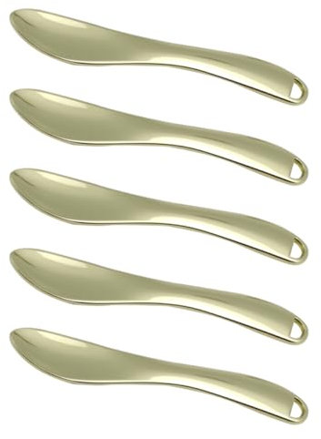 Beavorty 5stücke Kosmetiklöffel Aus Metall Hautspatel Für Make-up Kleine Augencreme-spatel Lotion-spatellöffel Praktisches Hautpflegespatel Für Anwendung