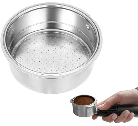 51mm Portafilter Basket, Stainless Steel Coffee Filter, Double Layer Pressurized Filter Basket Filter Basket Machine Parts for Coffee Machine Coffee Machine Replacement Accessories