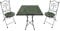 AXI Camilla Table et Chaise Bistrot, 2 Chaises 1 Table, Ensemble Bistro Extérieur, Mosaique Vert foncé - Salon de Jardin Bistrot, Table Bistrot pour Jardin/Balcon/Terrasse
