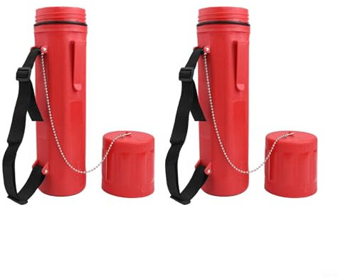 HpLive 2 x 4,5 kg Schweißelektroden-Aufbewahrungsrohr, 35,5 cm, Wasserdicht, Für Elektroden, Rot