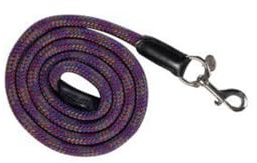 HKM Essentials Lead Rope with snap hook Royal Blue/Light Blue 180 cm