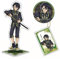 Ensemble De Porte-clés Et Badges Anime Seraph of The End, Badge Yuichiro Hyakuya, Porte-clés Mikaela Hyakuya, Support Acrylique Guren Ichinose (A)