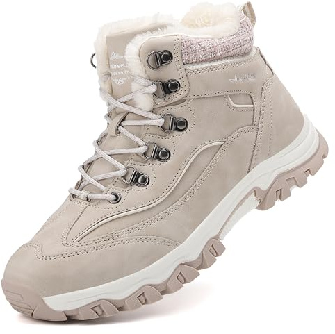 ARRIGO BELLO Winterstiefel Damen Schneestiefel Gefüttert Winterschuhe | Warme Stiefeletten, Rutschfeste Wanderschuhe für Outdoor, Wandern, Spaziergang, Alltag, Pendeln