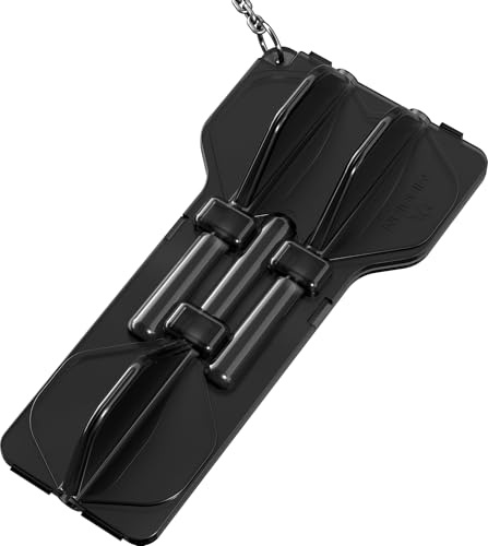 Mission Darts Force 90, geformtes Flug-/Schaftsystem, Aufbewahrungskoffer, mehrere Farben, transparent, schwarz, Einheitsgröße, Geformte Flights