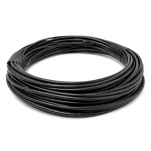 Dun-Bri DBG 1.0mm² Thin Wall Automotive Cable, 16.5A 17 AWG Single Core Wire for 12V Car, Van and Marine Electrical Wiring, Black, 10m