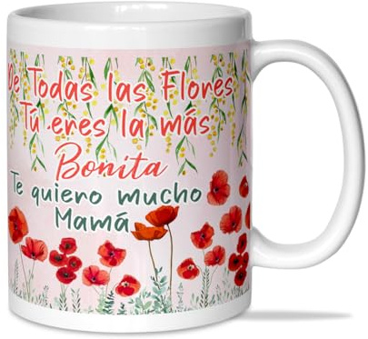 LINFORMAL | Taza Regalo para Madre o Abuela | Regalos Originales para Mujer, Cumpleaños o Día de la Madre | Tazas Desayunos Bonitas con Mensaje Divertido | Detalle para Mamá, Madres o Abuelas | 350 ml