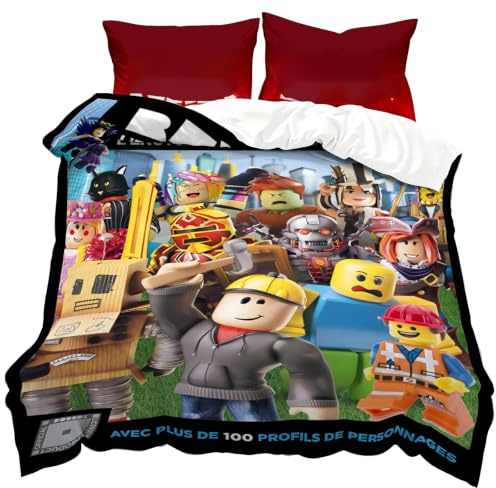 WlsqDE Cartoon Bettwäsche 135x200 Jungen Enthalten 50x75cm Kissenbezug | Bettwäsche, Anime Bettbezug-Set, aus Microfaser, Angenehm & Weich, für Teens Jungen und Mädchen Bettbezug Kinder