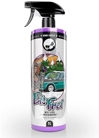 Nuke Guys Auto Scheibenenteiser | 1x Eisfrei 1l Scheiben Enteiser Spray für Autoscheiben | Enteiserspray für klare Sicht ohne Kratzen