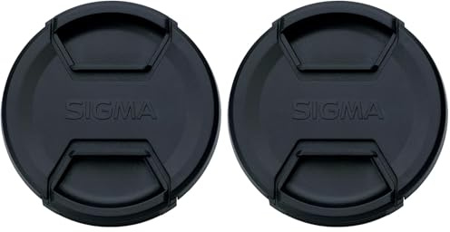 Sigma Bouchon Avant d'objectif Diamètre 82mm Noir Compatible Canon EF Protège Le Verre de l'objectif (Lot de 2)