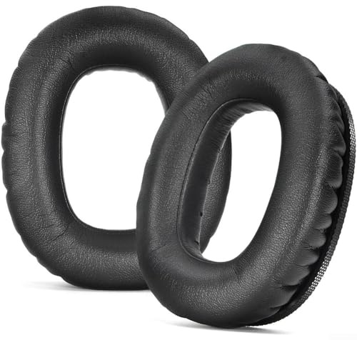 Weiche Protein-Leder-Ohrpolster für Marshall Monitor III, Geräuschunterdrückung, Ersatzkissen, bequem, On-Ear, 100 x 80 mm, Schwarz