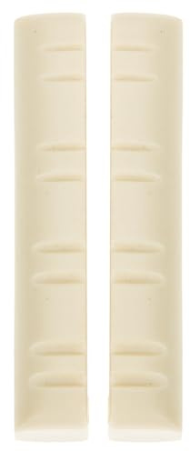 JUMPLAWN Mandolin Bridge Nut, Mandolin String Bridge Saddles, 2Pcs White ABS Replacement for Mandolin, Sustain, for Families and Friends