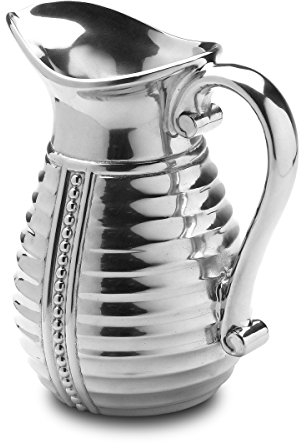 Wilton Armetale Flutes and Pearls Beverage Pitcher, 2-Quart