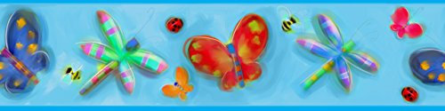 RoomMates - Wandsticker Schmetterlinge Bordüre 12,8 cm x 4,5 m