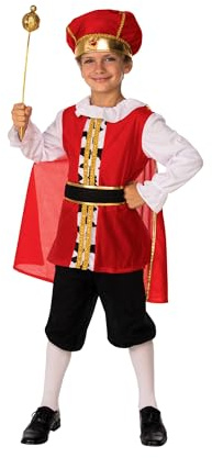 Brisrol Novelty Medieval King Costume, Kids Nativity Fancy Dress