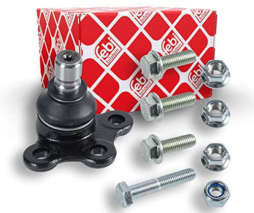 febi bilstein 28600 Traggelenk mit Schrauben und Muttern, 1 Stück | Kompatibel mit: CITROËN C2, C3 I, PEUGEOT 1007