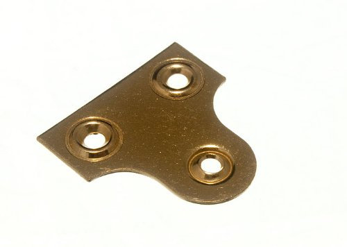 Picture Mirror Hanging Round Glass Plate EB BRASSED UNSLOTTED 32MM (Pack 100)