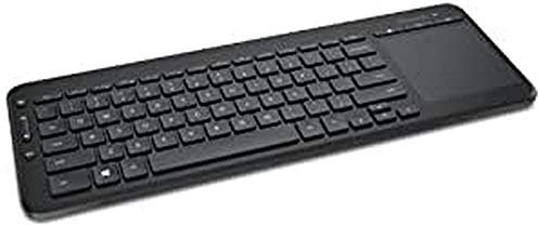Microsoft All-in-One Media Keyboard clavier RF Wireless AZERTY Français Black - Claviers (Standard, Sans fil, RF Wireless, AZERTY, Black)