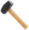 4lb Forged Steel Lump Hammer - Hardwood Shaft, Polished Sticking Face/Head - Building, DIY, Workers, Demolition - Loops