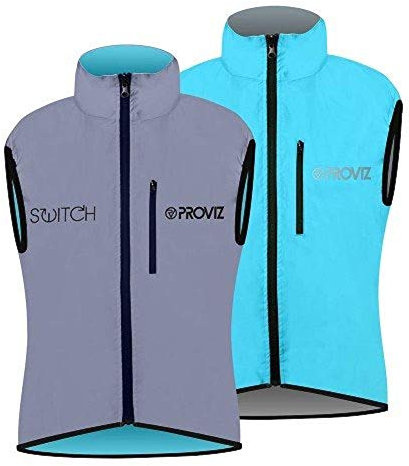 Proviz Damen Weste Switch Gilet, Silber-Grau, 8