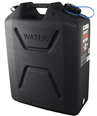 Wavian USA 3215 Bidon d'eau robuste de qualité alimentaire Noir 22 l
