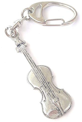 Music Gifts Company: Pewter Keyring - Violin. Für Violine
