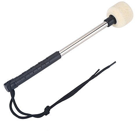 VGEBY Trommel Schlägel,Bass Drum Mallet Trommel Schlegel with Wollfilz Kopf Gummigriff Drumstick Schlagzeug Zubehör