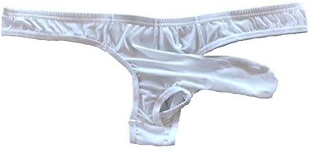 Yomie Herren Unterwäsche Slips Elefanten Nase Briefs Reine Farbe Low Rise Bequeme Tanga String Elephant Bulge Briefs Atmungsaktive Weiche Dreieck G String Unterhose