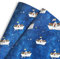 UNICEF - Geschenkpapier, gefaltet, 2 Falten 70 x 100 cm, Boote