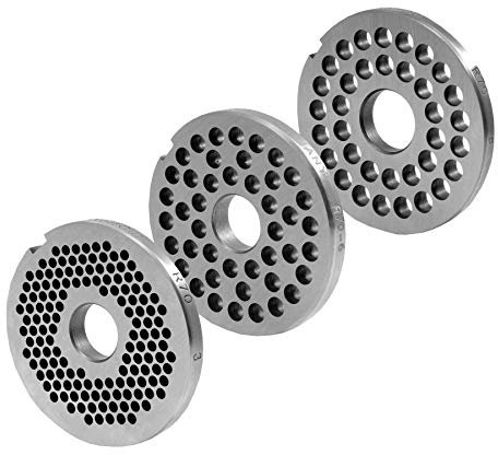 R70 Fleischwolfscheibensatz mit 3mm + 6mm + 8mm Bohrung System Unger Werkzeugstahl