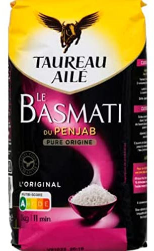 Taureau Ailé TAUREAU AILE Riz Basmati du Penjab - Le paquet de 1kg