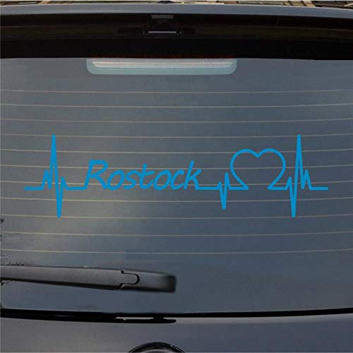 Hellweg Druckerei Rostock Herzschlag Puls Stadt Liebe Auto Aufkleber Sticker Heckscheibenaufkleber