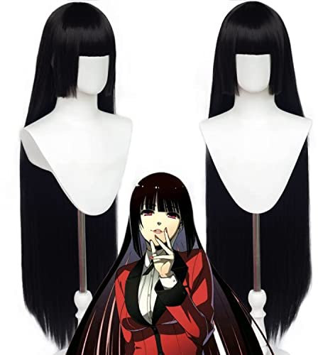 Ani·Lnc Black Perücke Cosplay Kostüm Frauen Synthetisches Haar