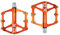 FrontStep General Aluminium Anti-Rutschpedale Leicht Fahrrad Pedale Mit Cr-Mo Stahlspindel Für MTB/Mountainbike Pedal/BMX Pedal (Orange)