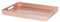 Argon Tableware 34.5 x 30cm Serving Tray with Handles - Rose Gold - Rectangular Tray Metallic Decorative Breakfast Tray Melamine Food Tray for Eating, Snacks, Drinks, Food Serving