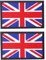 AXEN British Union Jack Patch United Kingdom Flag Patch British Union Patches Tactical Patches Hook and Loop Applique for Military Uniform Tactical Bag Jacket Jeans Hat, 2pcs
