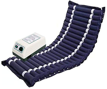 Slud Antidekubitus Matratze, Wechseldruckmatratze mit Pumpe, for Ulcer Prevention Bettlägerig Behandlung,Enthält Elektrische Pumpe, Deepblue