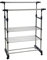 ESTEXO Garderobenständer Kleiderständer Kleiderstange Wäscheständer Rollenständer Rollgarderobe Metall Ablage ausziehbar mobil 80-150x43x90-160 cm